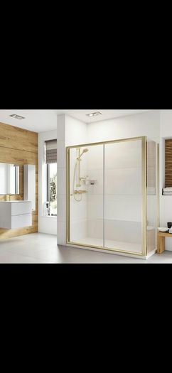 Roman haven6 brushed brass sliding door and side panel all sizes see below for pricing