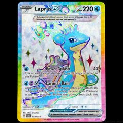Lapras EX 158/142 Full Art Ultra Rare Holo S&V Stellar Crown Pokemon Card