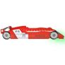 Children LED Race Car Bed 90x200 cm Red Image 5