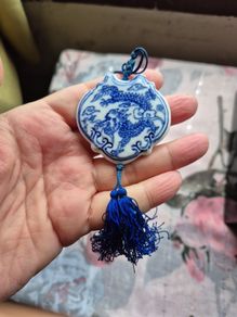 Vintage Dragon Delf Pendant