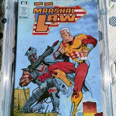 Marshal Law Issue 2 CGC 9.6 CBCS Graded Comic Book Framed