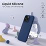 Liquid Silicone Case For Apple iPhone 14 Pro Max Luxury Thin Phone Cover Blue Image 2