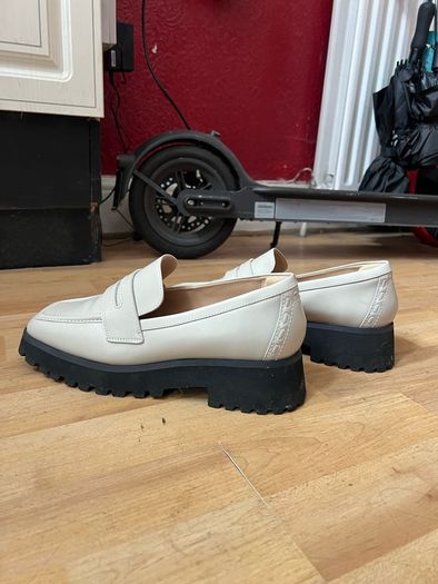 Clarks Cream Loafers