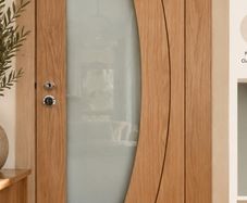 2 x Oak Internal Doors