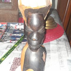 Antique Wood Carved African Woman postage available or collection on all my items