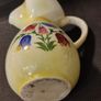 Rare Vintage 1930s Czechoslovakian Hand-Painted Folk Art Ceramic Jug  Pitcher Image 8