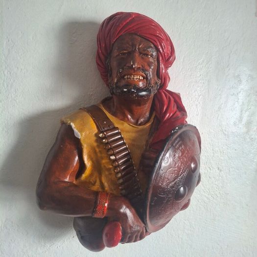 1960s Bossons 'Pathan' Chalkware Wall Plaque