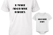 Funny Cute Daddy And Baby Matching T-shirt And Bodysuit Set - Adorable Baby