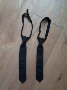 2 x Black Boys Ties - Brand New