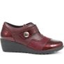 Pavers UK 6 brand new shoes wedges in Burgundy super comfy Image 2