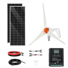 400W 12V Solar Wind Power Kit Off Grid MPPT Controller