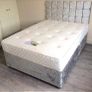 Crushed & plushed velvet Divan Bed and mattresses Image 3
