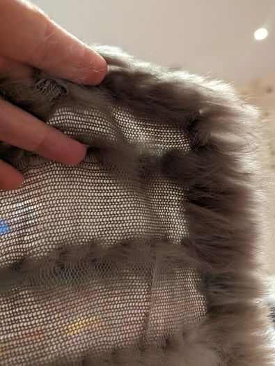 French real fur women vest