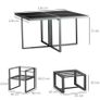 9PCs Patio Aluminium Dining Set (LIMITED STOCK) Image 2
