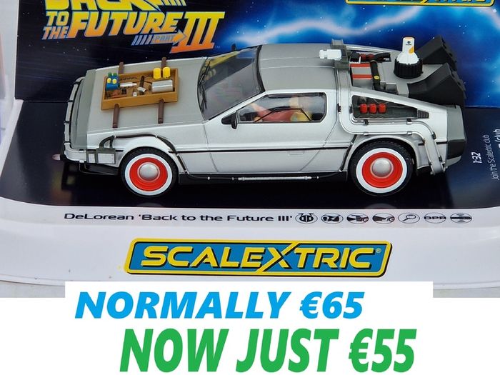 Scalextric DeLorean Back to the Future 3 Slot car ( C4307  street classic tv )