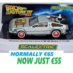 Scalextric DeLorean Back to the Future 3 Slot car ( C4307  street classic tv )