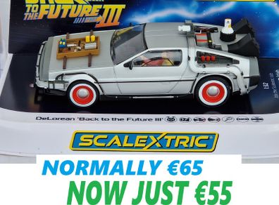 Scalextric DeLorean Back to the Future 3 Slot car ( C4307  street classic tv )