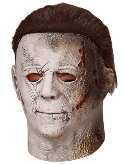 Michael Myers Halloween mask with hair.