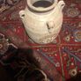 Clay Pot with Geometric design. Approx 18" tall Image 3