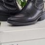 OYVE Black Leather Western Style Stars Boots Sz 40 (Fit 7 - 7.5UK) Image 7