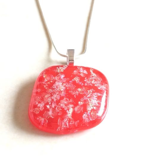 Handmade Glass Sparkly Pendants - FREE DELIVERY
