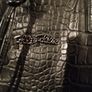 Black croc design Folli Follie tote bag Image 3