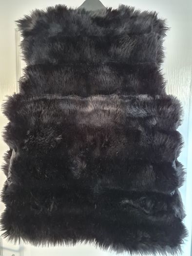 Faux Fur Gilet - Black