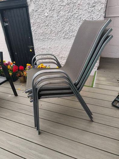 3 garden chairs