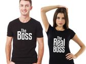 Boss and the real Boss funny Couple T-Shirt valentines day gift present
