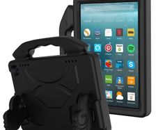 For Amazon Fire HD 8 2024 12th Gen Kids Case Shockproof Cover With Stand - Black