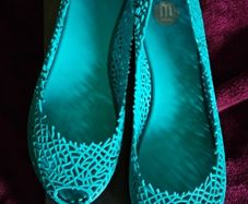 Melissa turquoise rubber rain sandals shoes ballerinas 38 5