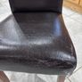Leather dining chairs Image 9