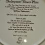 2 Beautiful Romeo and Juliet and the Twelfth Night Shakespeare Flower Plates Caverswall England, no chips or cracks, Postal Available or Collection Image 3