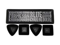 main image for ad Snack Bowls With Tray Black &amp; Cream