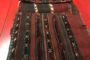 Antique Persien Saddleback bag hand loomed with pockets