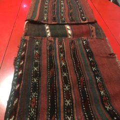 Antique Persien Saddleback bag hand loomed with pockets