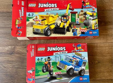 Lego Junior Bundle - Demolition Site & Police Chase