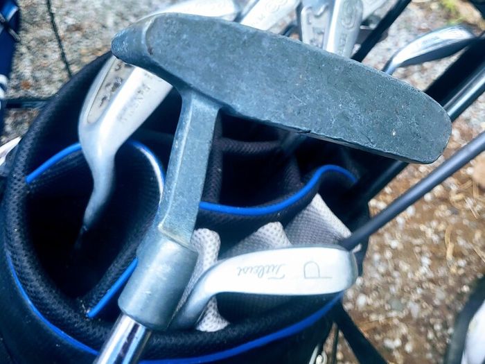 Set of golf clubs