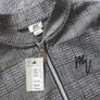 Brand New River Island Boys Grey Check Track Jacket Image 3