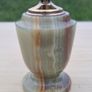 Retro office (desk) lighter made of natural green onyx Image 2
