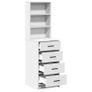 Highboard with Drawer White 40 x 41 x 135 cm Image 5