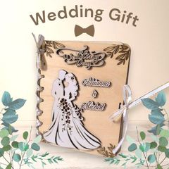 Wedding Gift Card, Personalised Wedding Card, Wooden Wedding Card With Space For Money A Wedding Card that Stays in the Heart Forever
