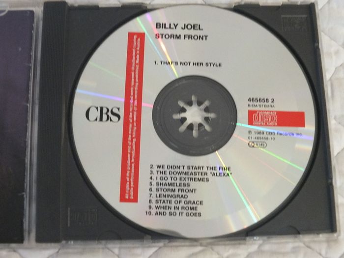 BILLY JOEL Storm Front CD 10 Track Album