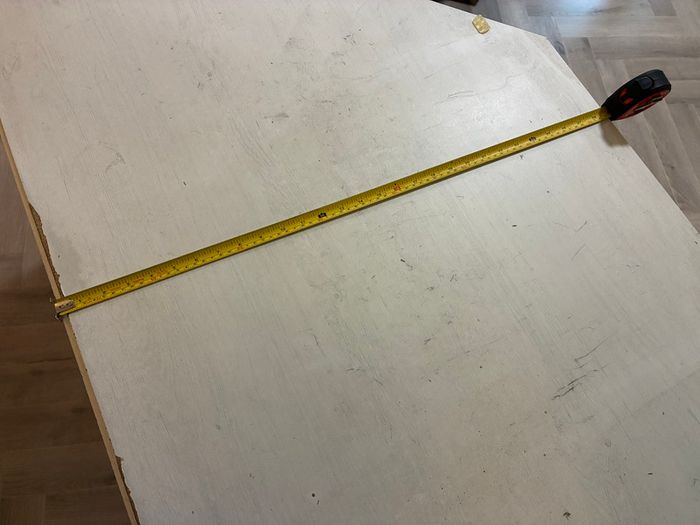 White wood corner desk unit