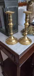 Antique Brass French brass candle stick holders