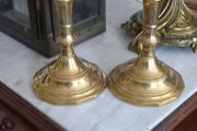 Antique Brass French brass candle stick holders