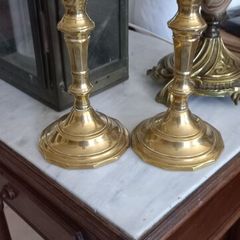 Antique Brass French brass candle stick holders