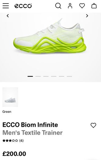 Ecco biom infinite mens trainners