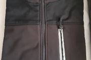 ALDI Workwear soft shell jacket Black with CORDURA fabric &amp; reflective trim on arms size: large