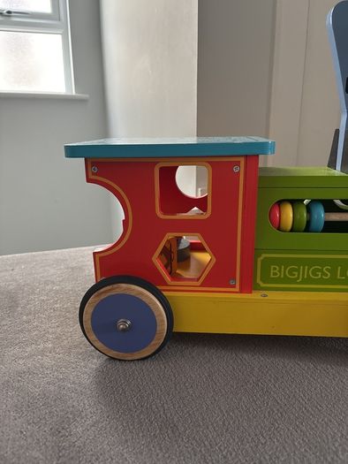 Toy sit on train with activities for toddler